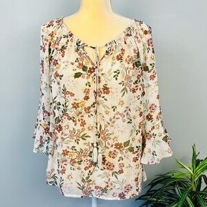 Love Stitch Floral Blouse